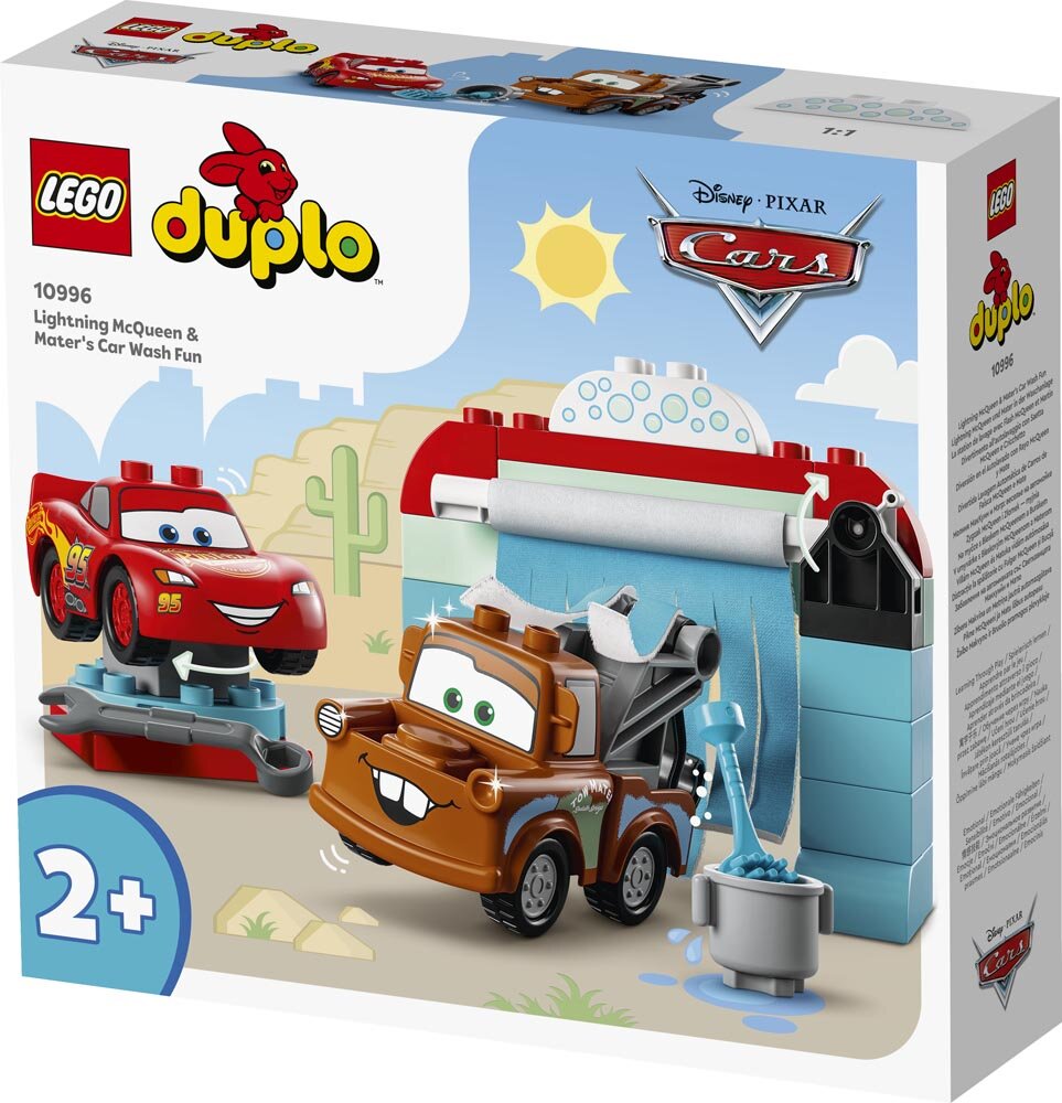 LEGO Duplo - Blixten McQueen och Bärgarns roliga biltvätt 2+