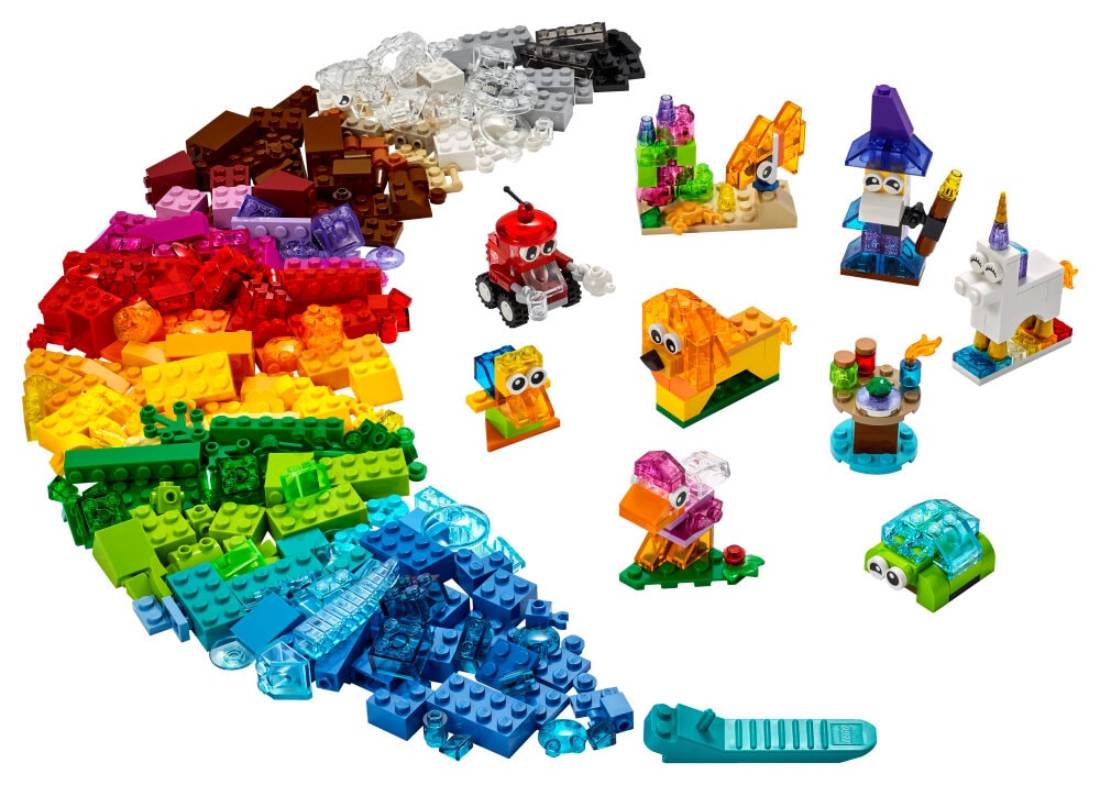 LEGO Classic - Kreativa transparenta klossar 4+