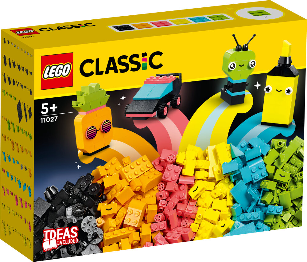 LEGO Classic - Kreativt skoj med neonfärger 5+