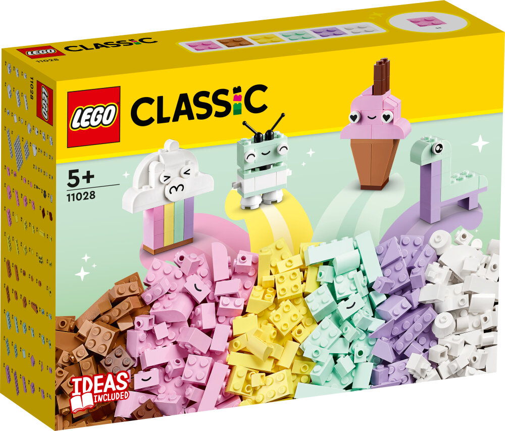 LEGO Classic - Kreativt skoj med pastellfärger 5+