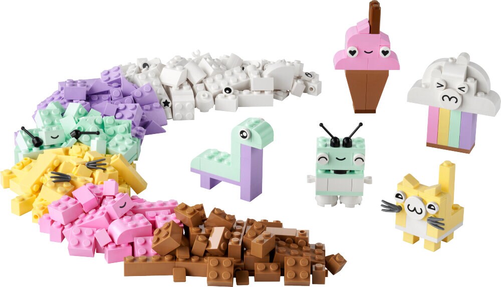 LEGO Classic - Kreativt skoj med pastellfärger 5+