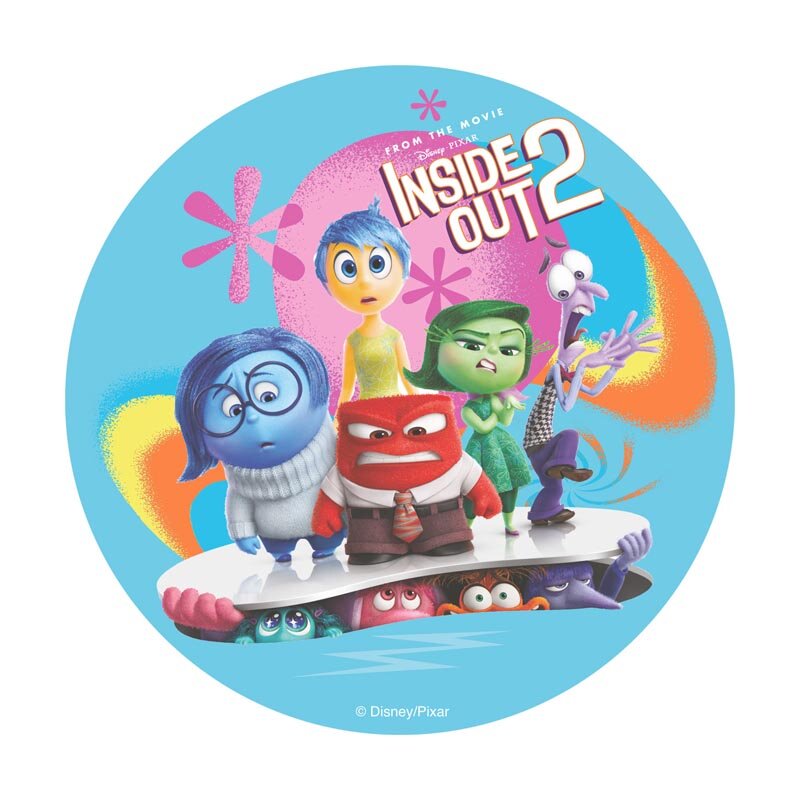 Tårtbild  Disney Pixar Insidan Ut - Oblat 20 cm