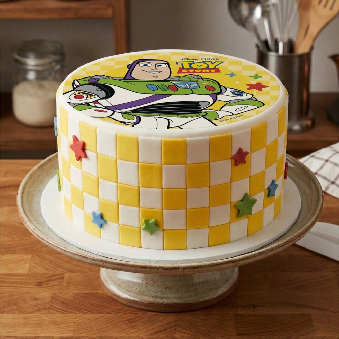 Tårtbild Toy Story Buzz Lightyear - Oblat 20 cm