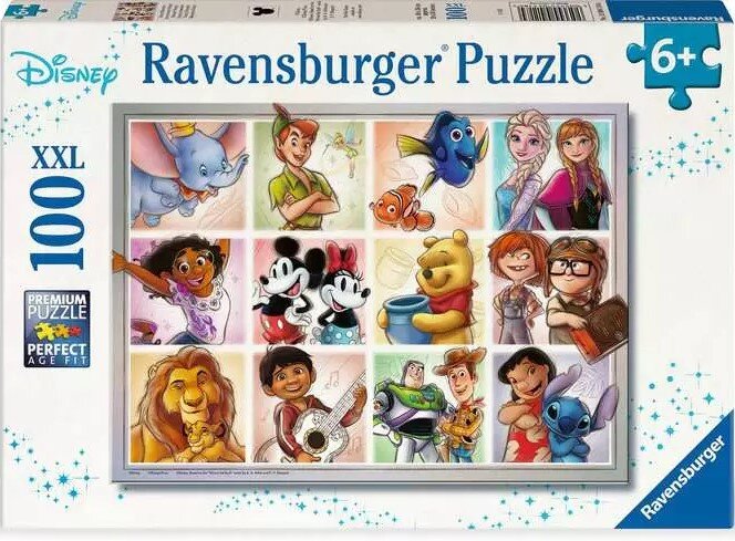 Ravensburger Pussel - Disney Multicharacter 100 bitar