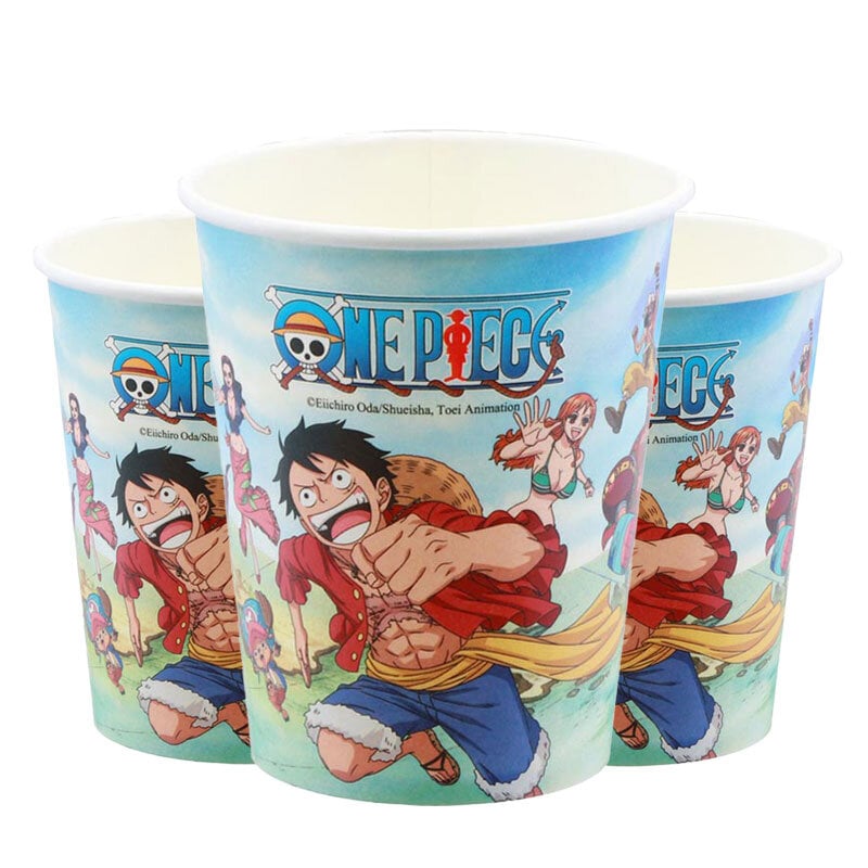 One Piece - Pappmuggar 8-pack