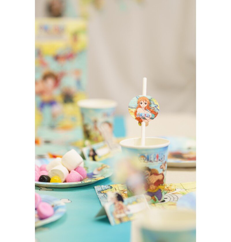 One Piece - Pappsugrör 8-pack