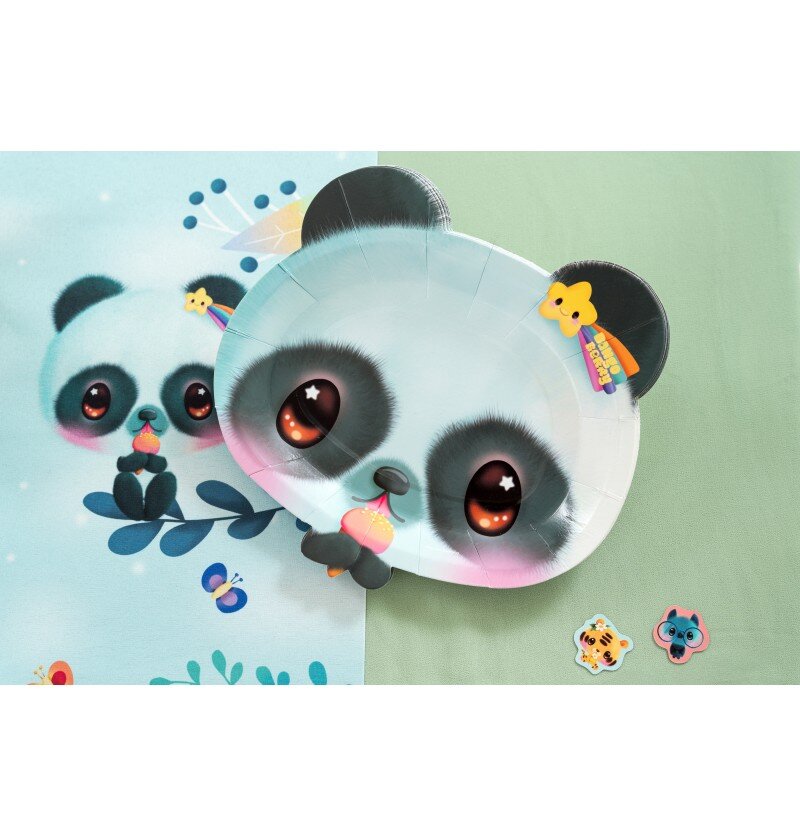 Bangoberry - Pally Panda Assietter 8-pack