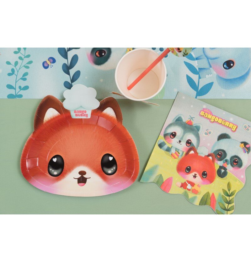 Bangoberry - Fuzzy Fox Assietter 8-pack