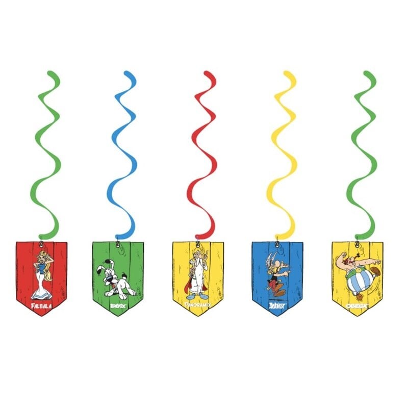 Asterix Hängande Swirl Dekorationer 5-pack