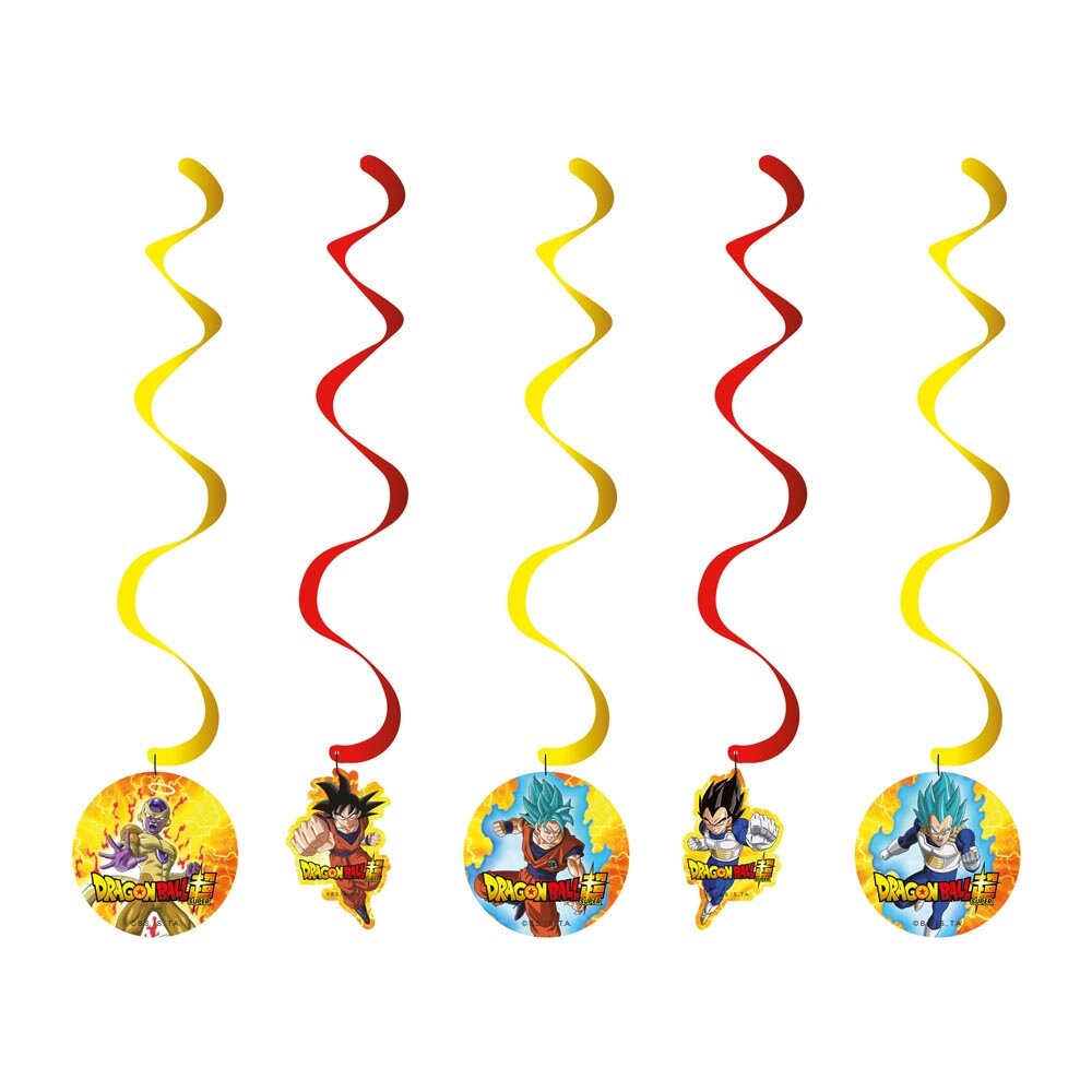 Dragon Ball - Hängande Swirl Dekorationer 5-pack