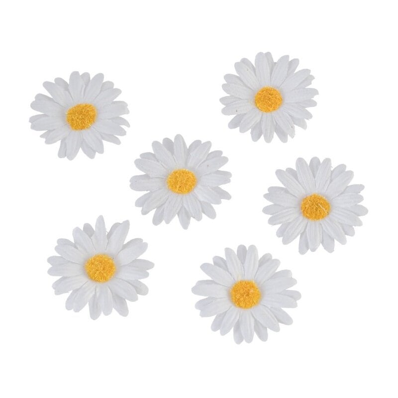 Konstgjorda Prästkragar 4,5 cm 6-pack