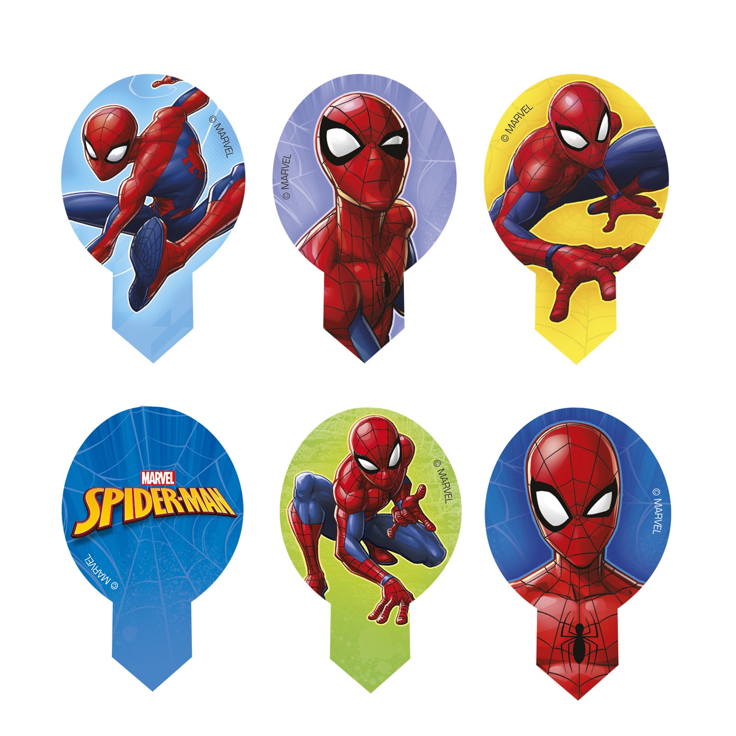 Spiderman - Muffinsdekorationer Oblat 20-pack