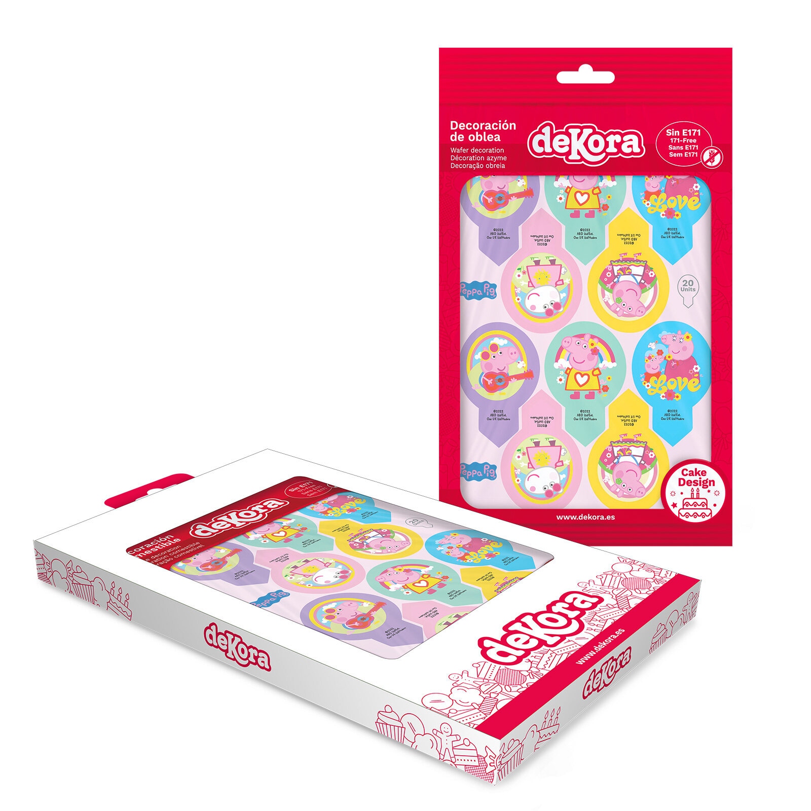 Peppa Pig - Muffinsdekorationer Oblat 20-pack