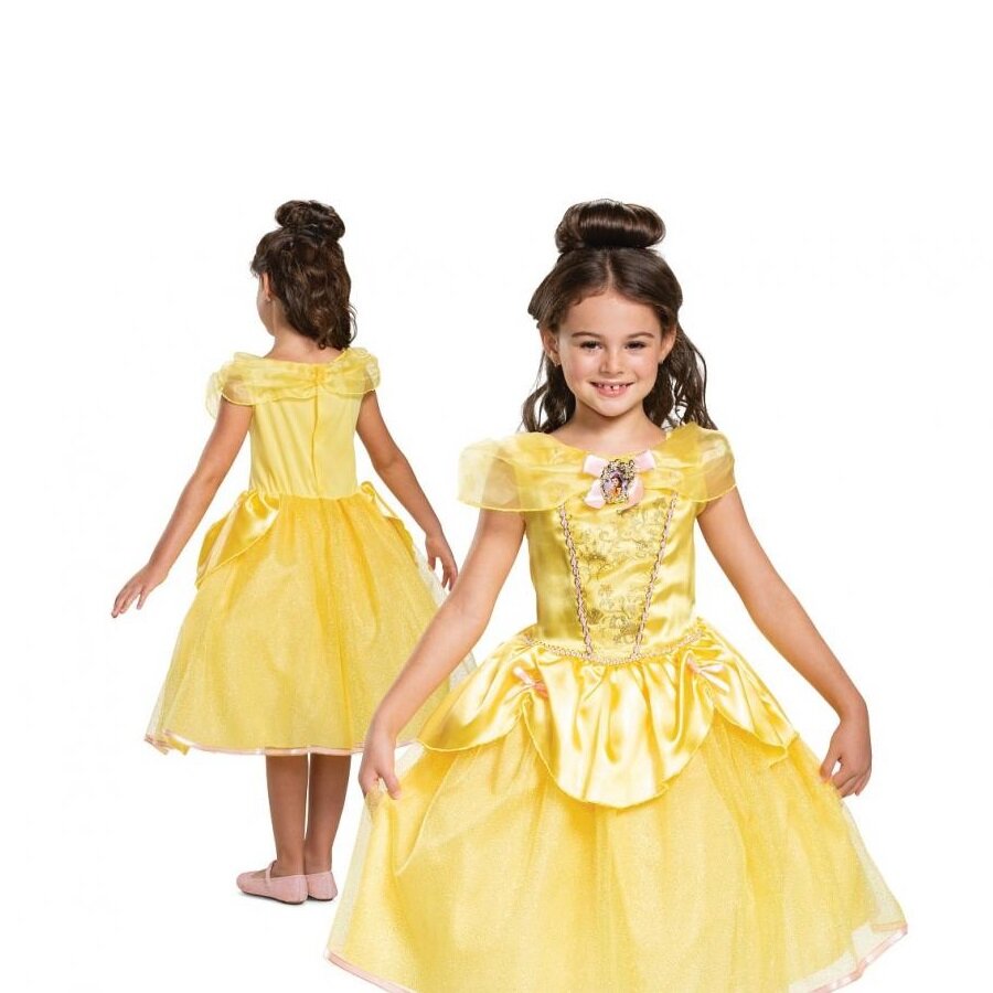 Disney Belle Maskeraddräkt Deluxe 5-6 år