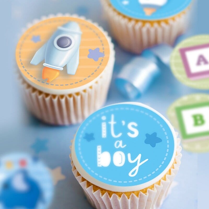 Muffinsbilder Baby Boy 20-pack
