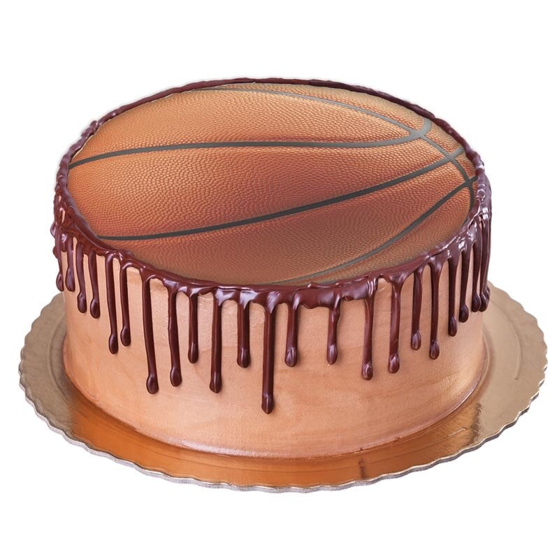 Tårtbild Basketboll - Oblat 20 cm