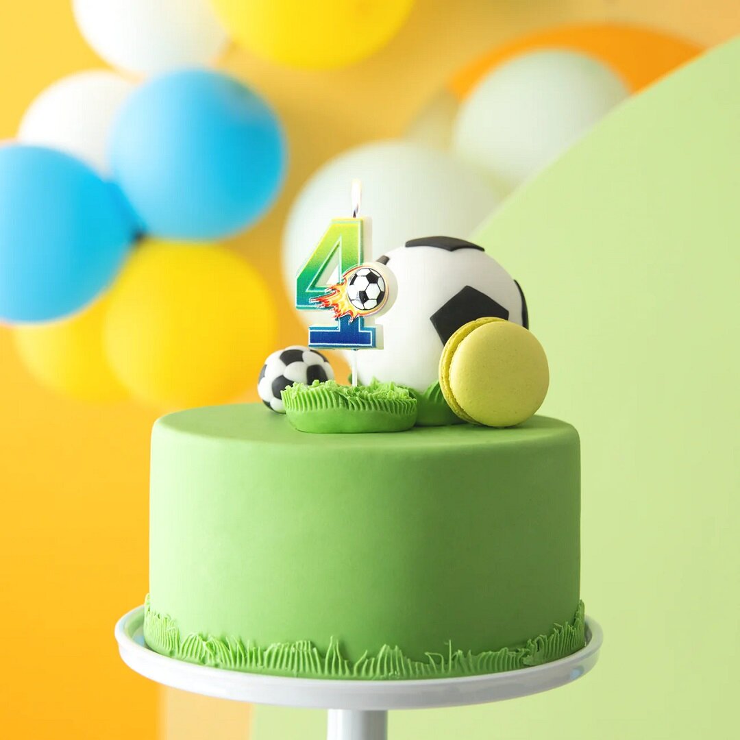 Tårtljus Fotboll 4 år