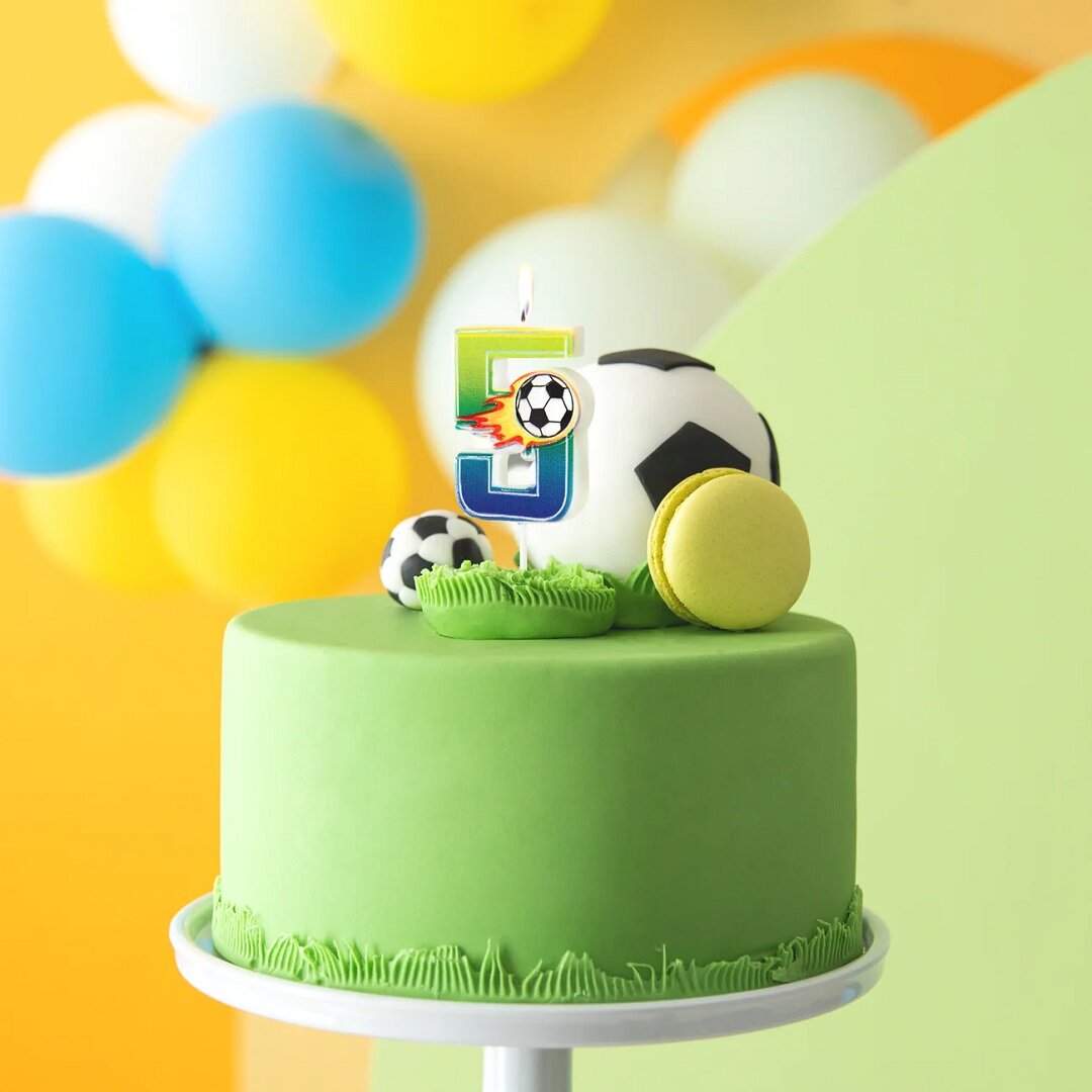 Tårtljus Fotboll 5 år