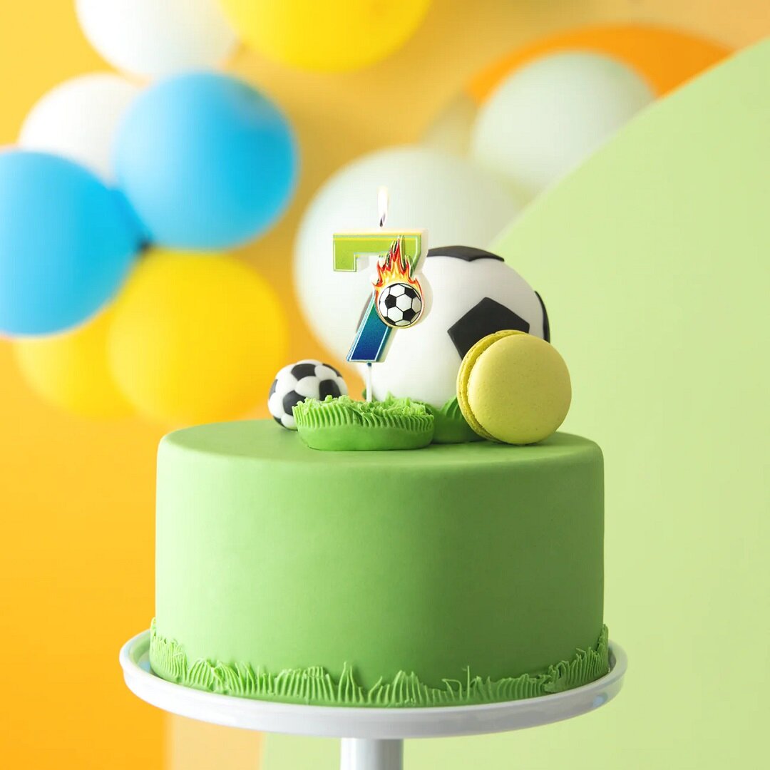 Tårtljus Fotboll 7 år