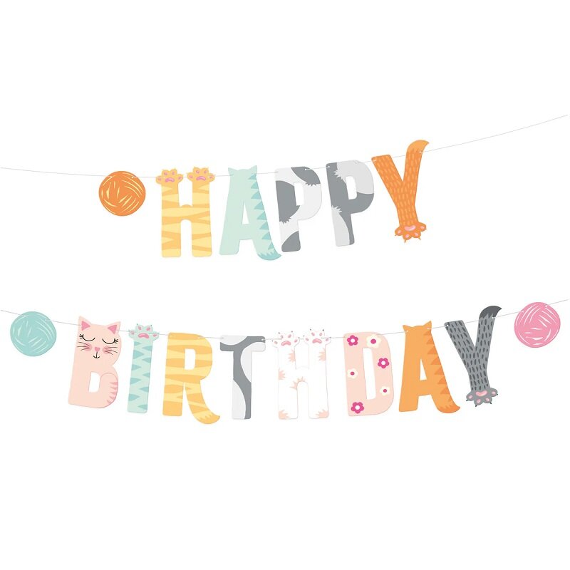 Katt Girlang Happy Birthday 2 meter