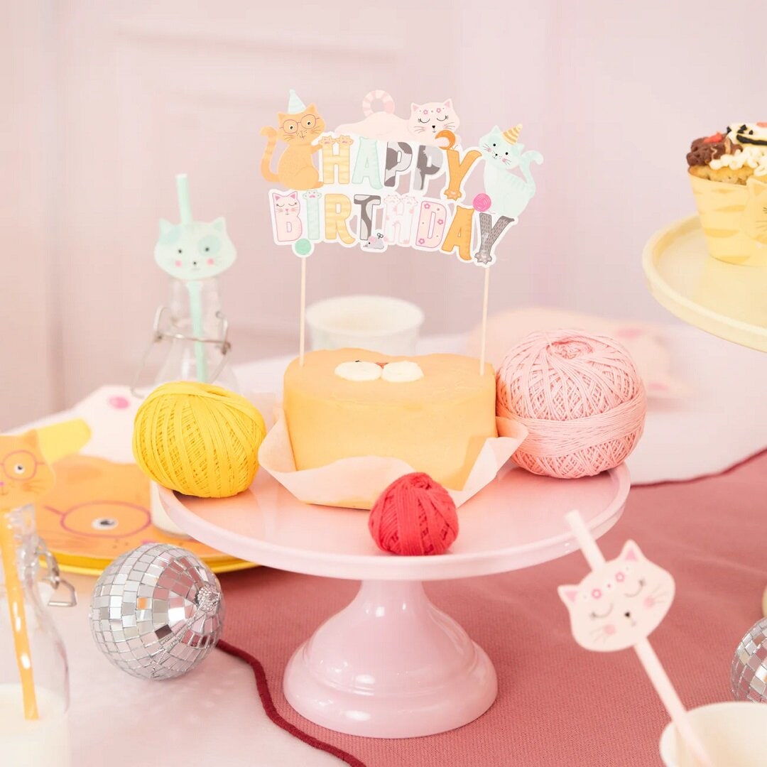 Katt Cake Topper Happy Birthday