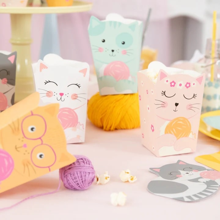 Katt Popcornboxar 6-pack