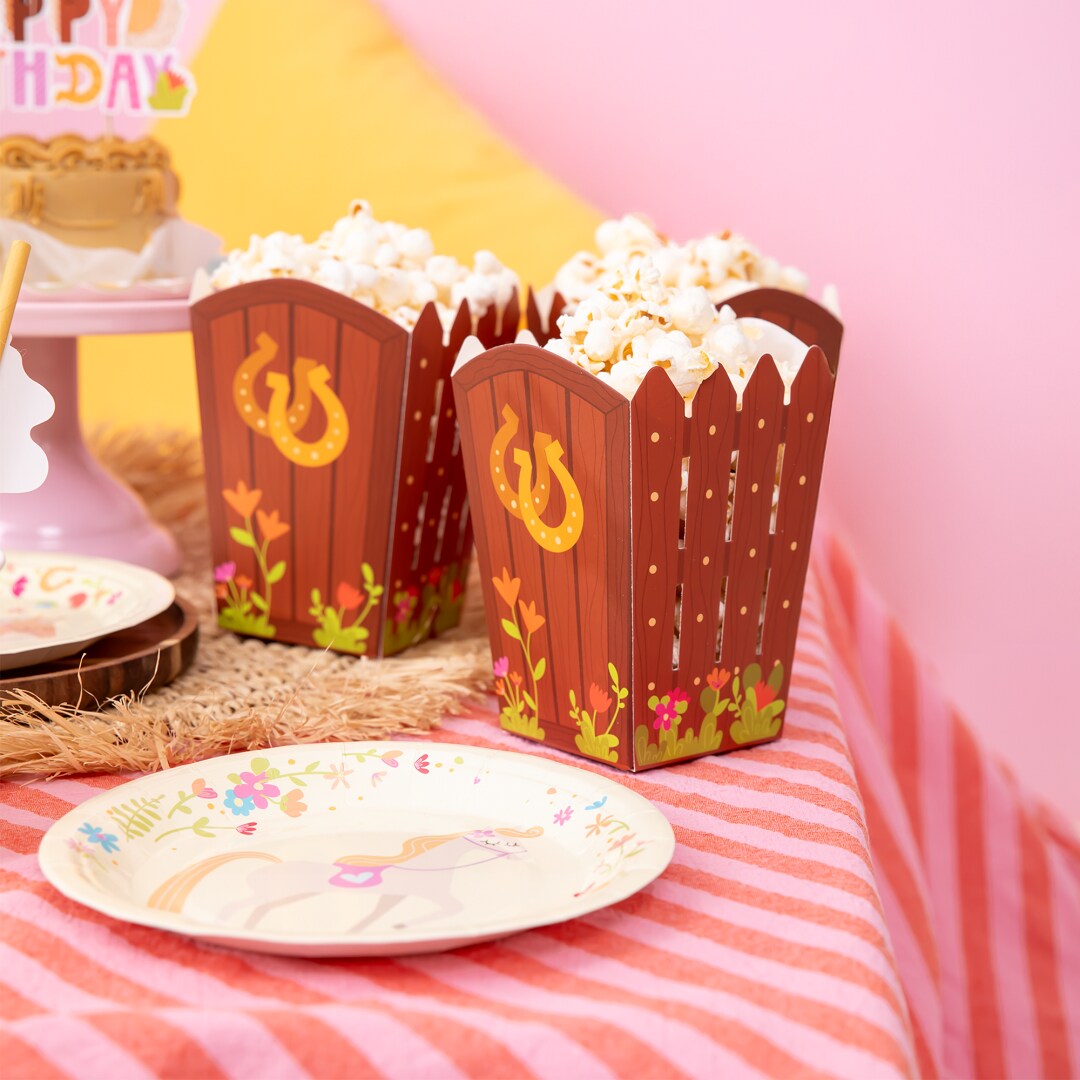 Hästar Popcornboxar 6-pack