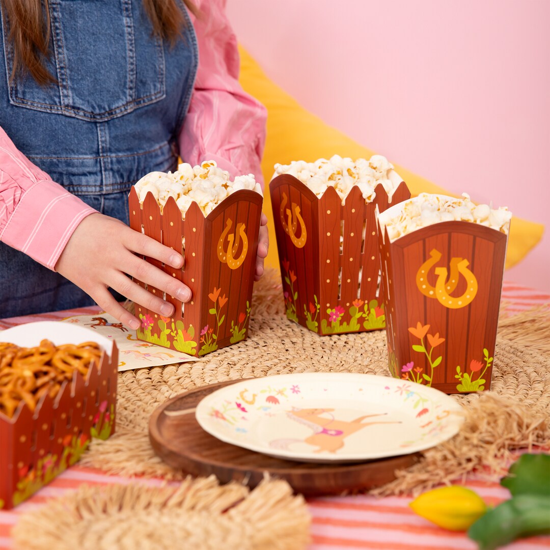 Hästar Popcornboxar 6-pack