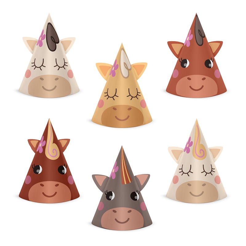 Hästar Kalashattar 6-pack
