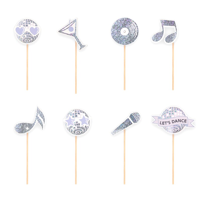 Disco - Cake Toppers 8-pack