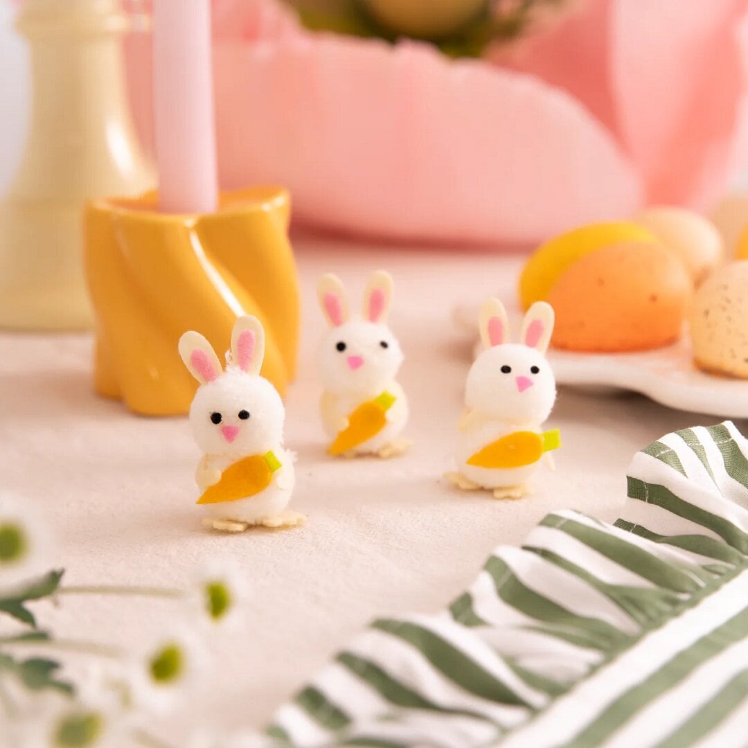 Påskkaniner 5,5 cm, 3-pack