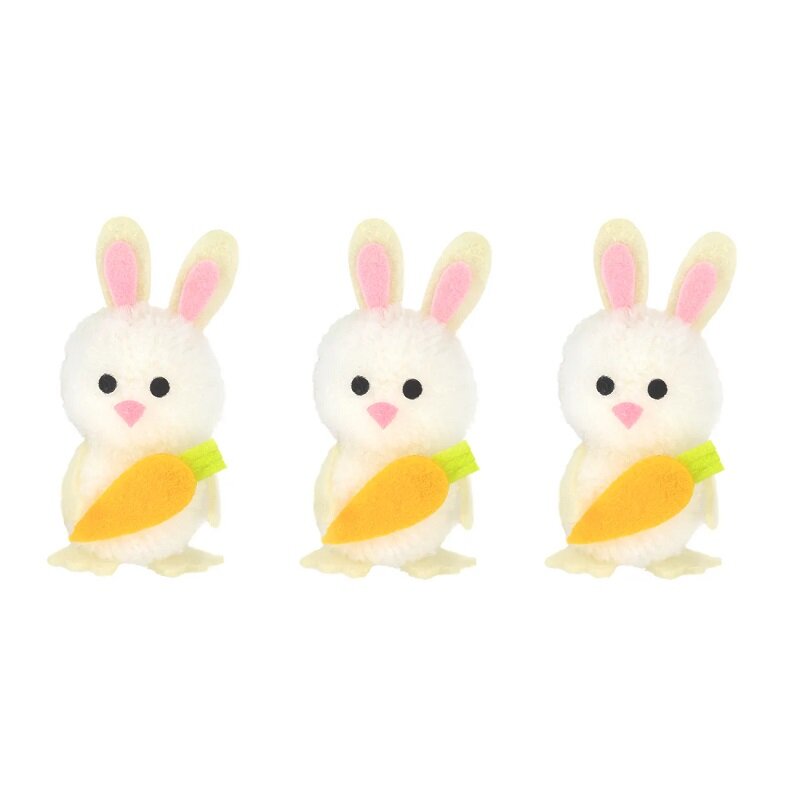 Påskkaniner 5,5 cm, 3-pack