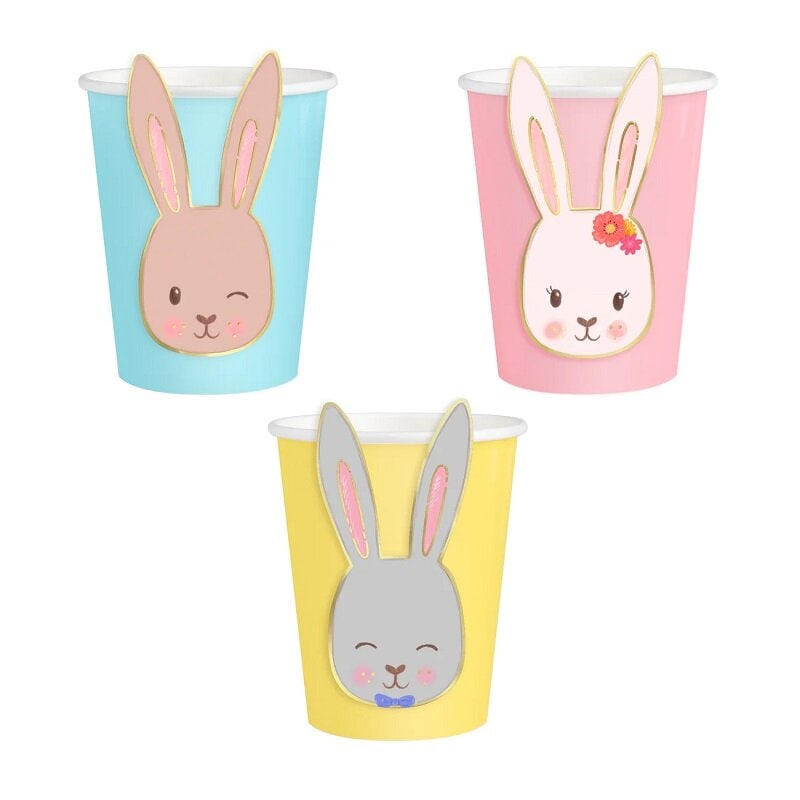 Pappmuggar Påskharar 220 ml, 6-pack