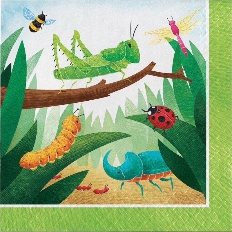 Birthday Bugs Servetter 16-pack