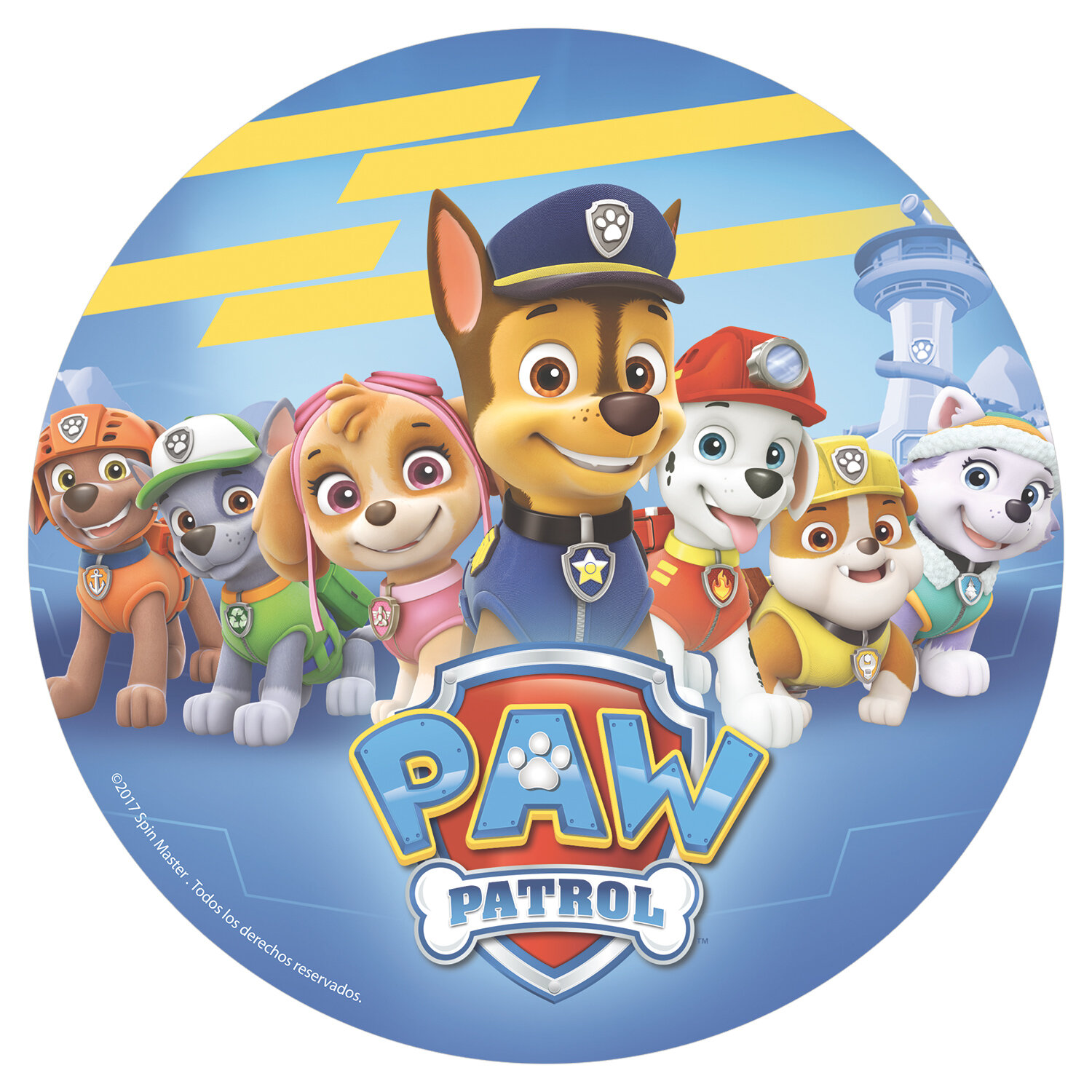 Tårtbild Paw Patrol - Oblat 20 cm (B)