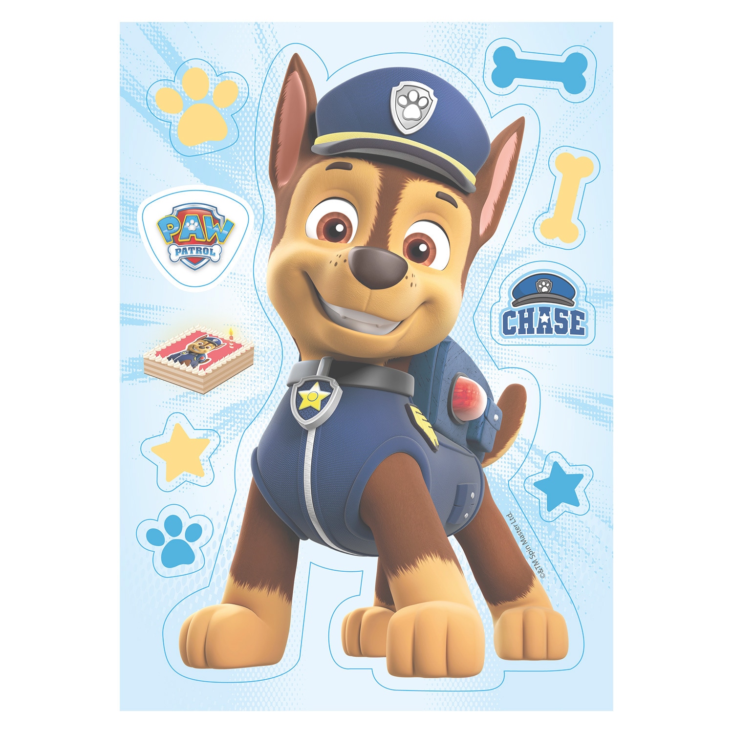 Paw Patrol - Tårtdekorationer Oblat 8-pack