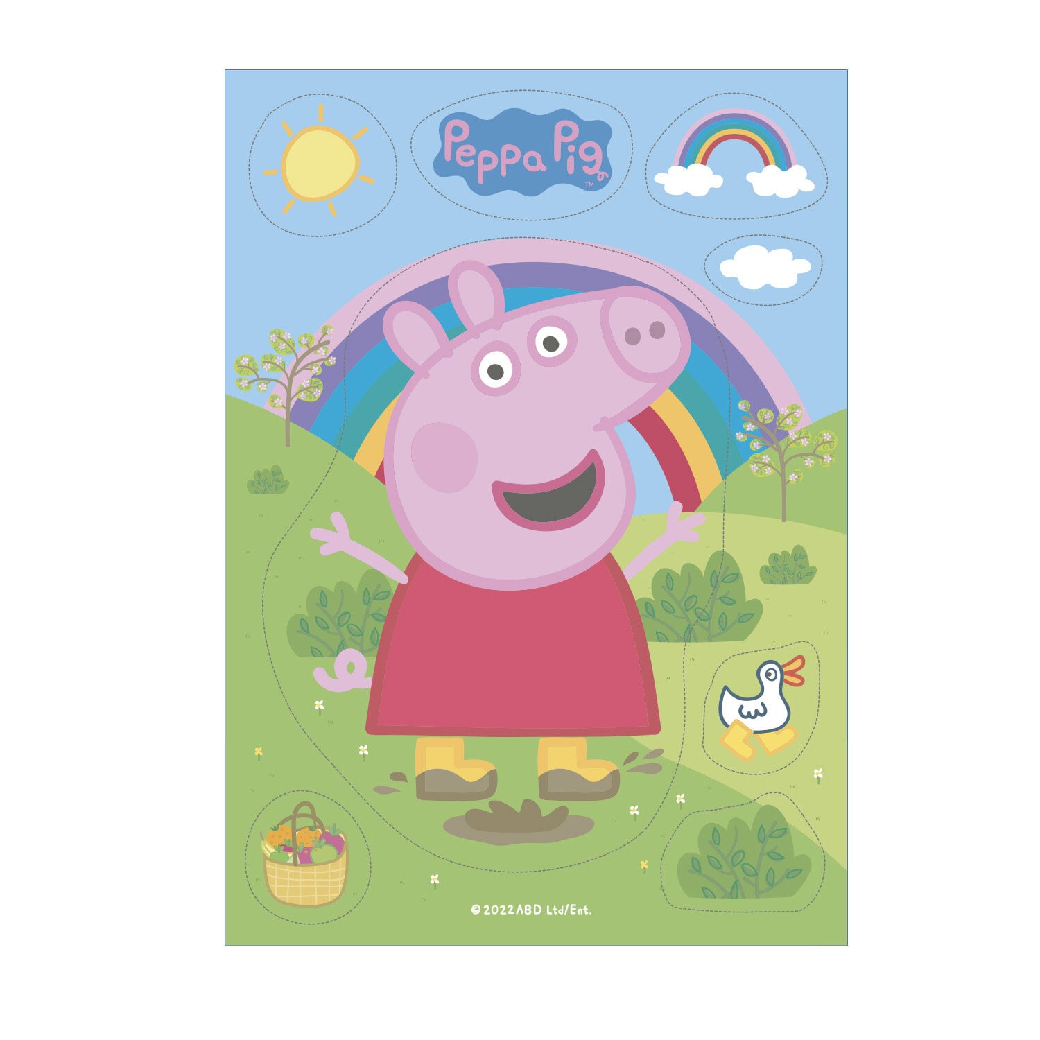 Peppa Pig - Tårtdekorationer av Oblat 8-pack