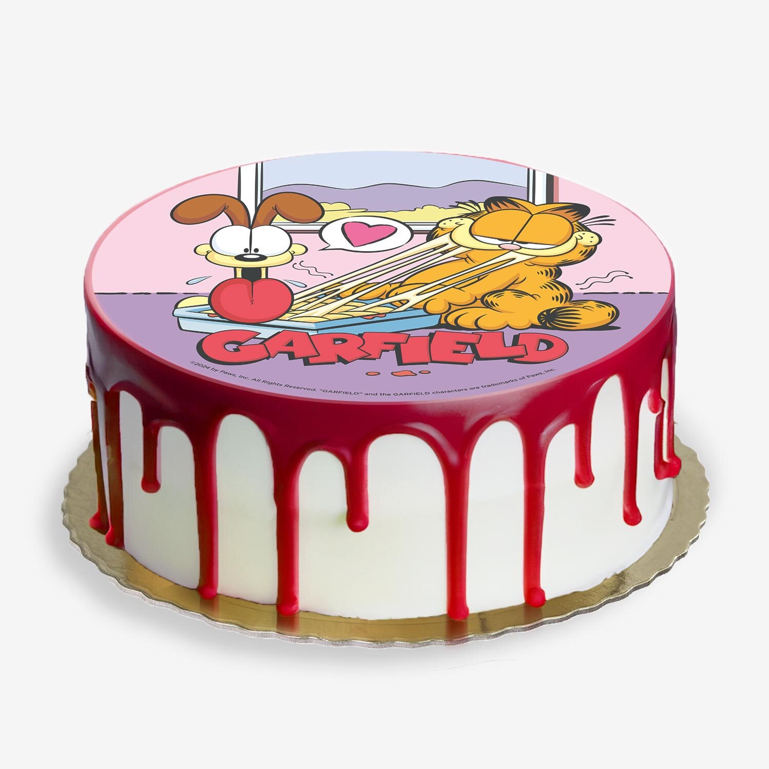 Tårtbild Garfield - Oblat 20 cm