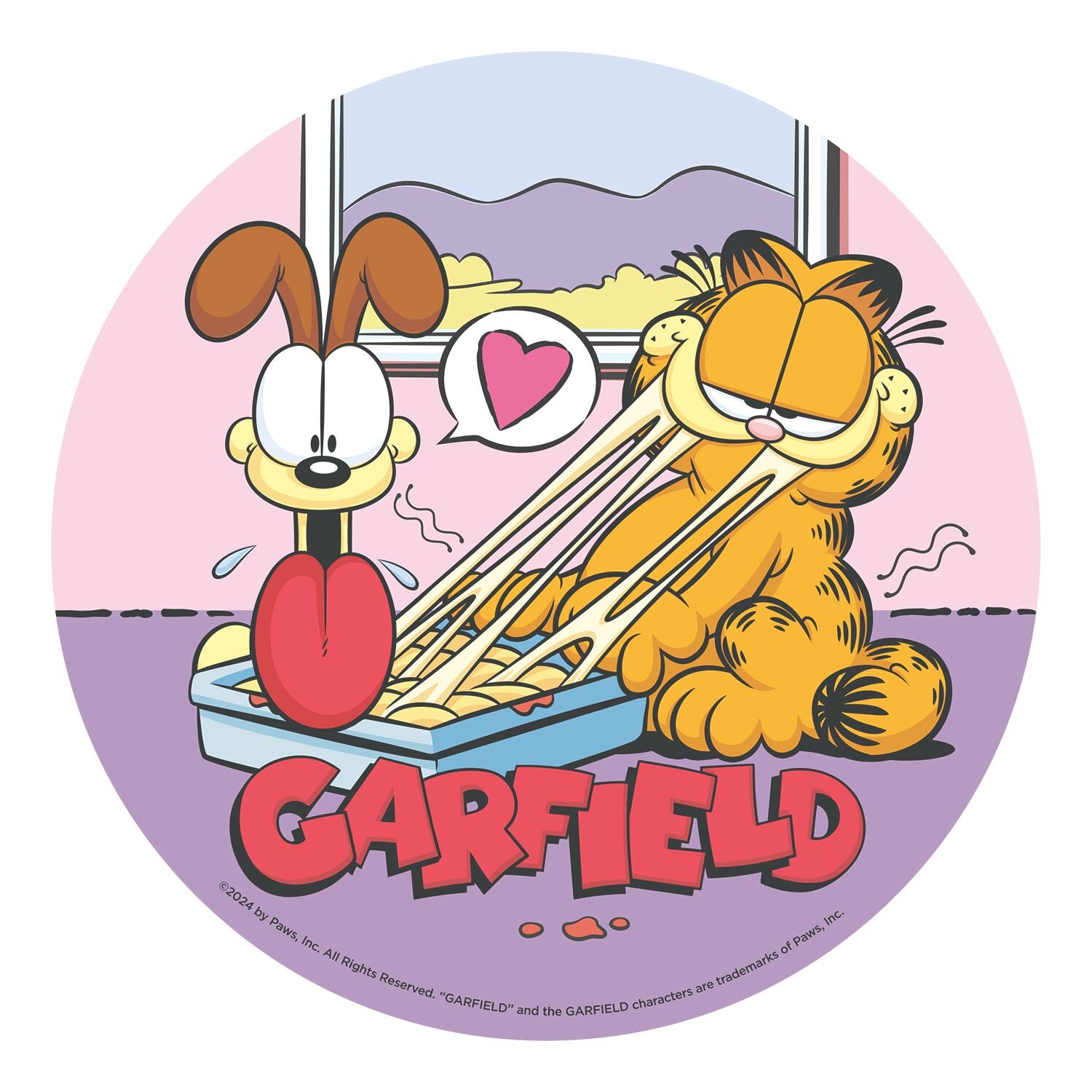 Tårtbild Garfield - Oblat 20 cm