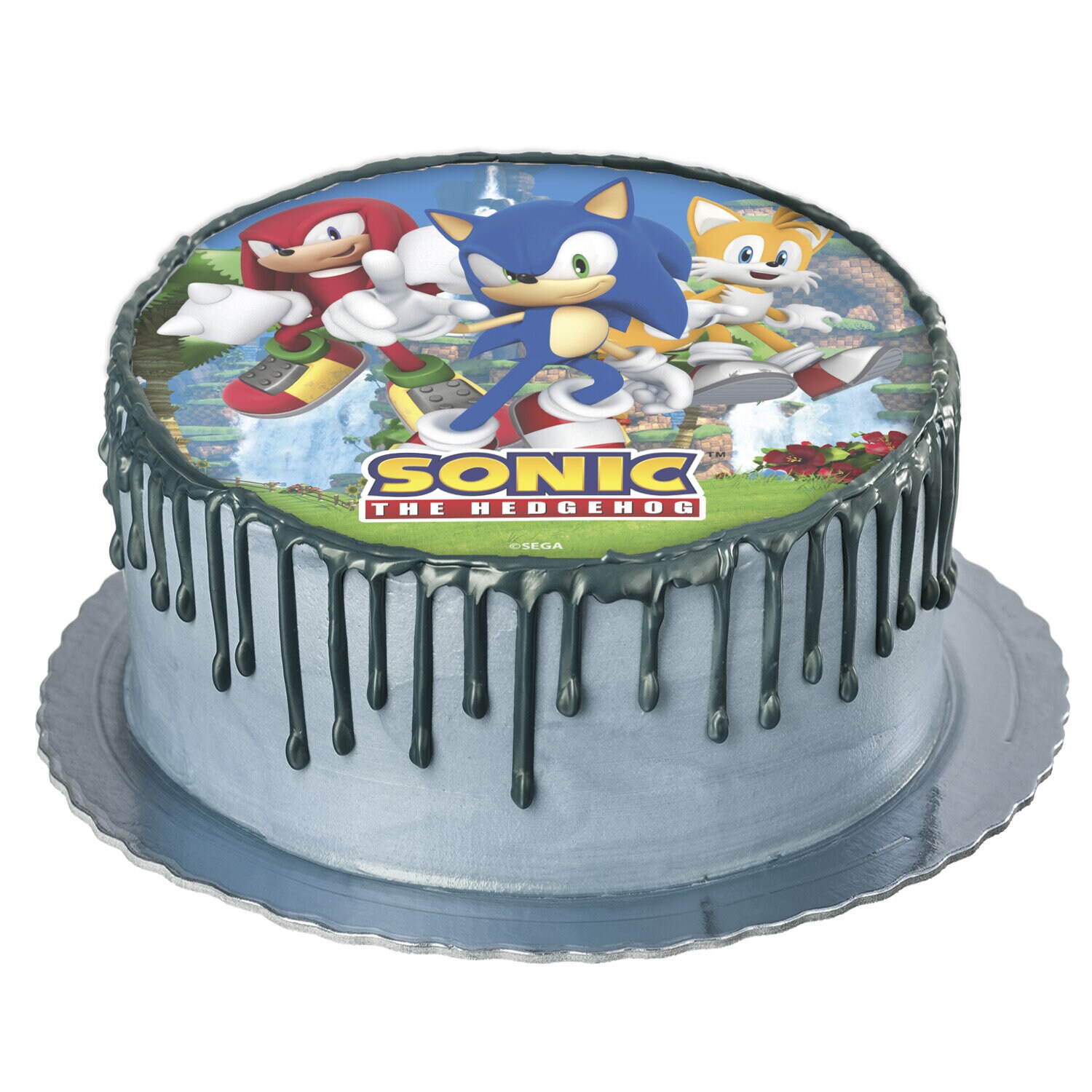 Tårtbild Sonic the Hedgehog - Oblat 20 cm