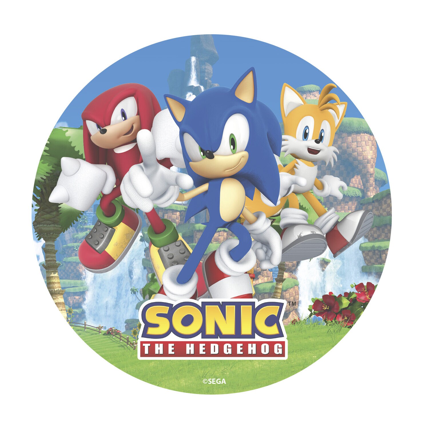 Tårtbild Sonic the Hedgehog - Oblat 20 cm