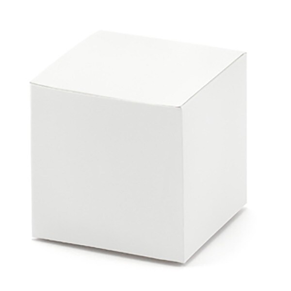 Presentask Kub, Vit 10-pack