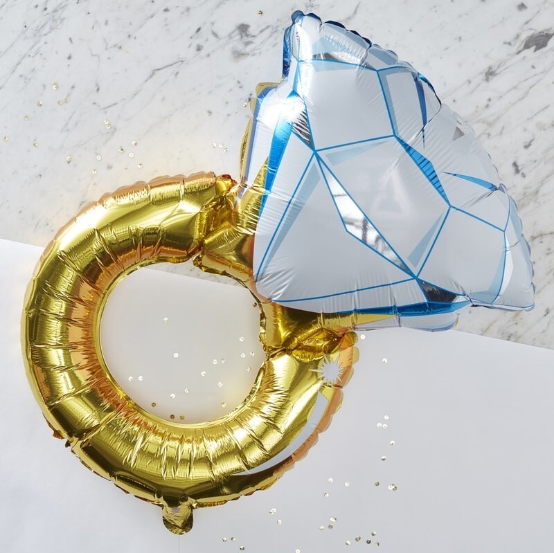 Folieballong Ring - I Do Crew 81 cm