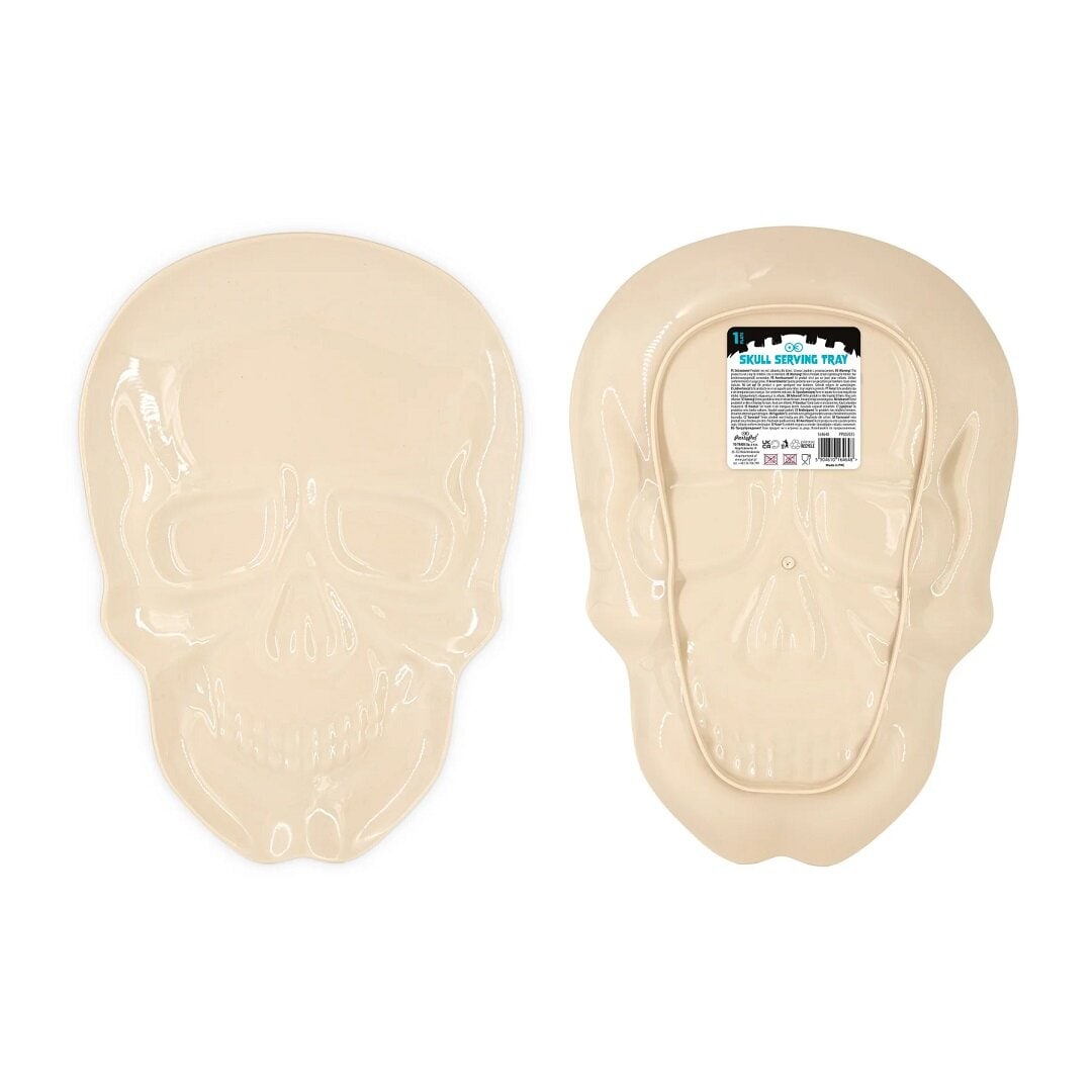 Snacksbricka Dödskalle 23 x 33 cm