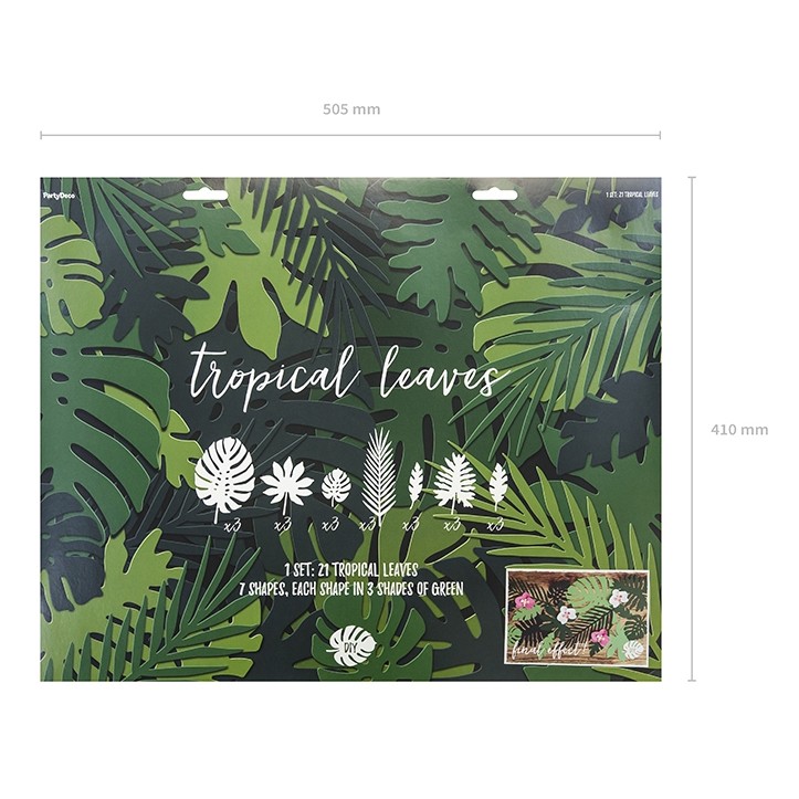 Aloha Tropical Leaves, Dekorationskit