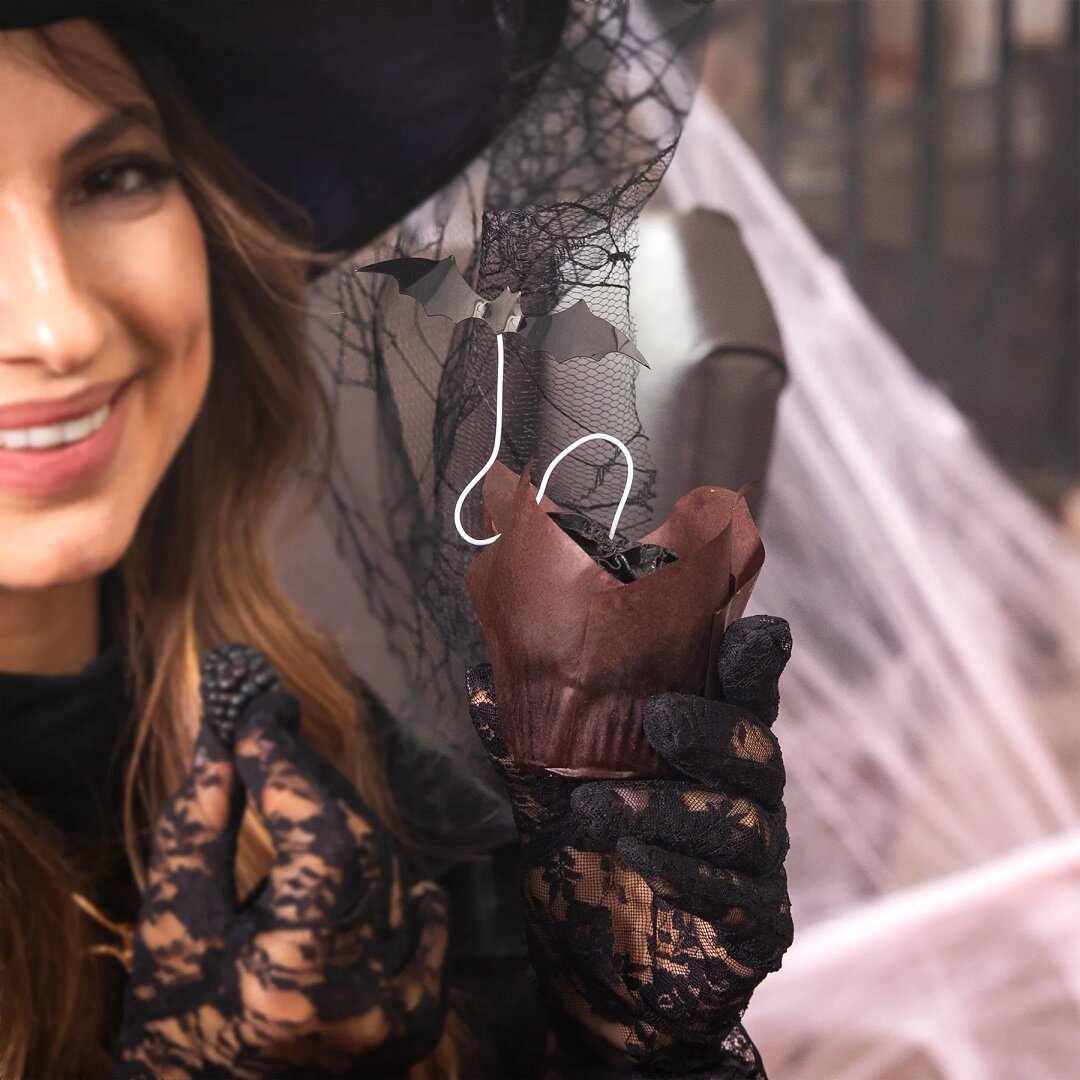 Cake Toppers Fladdermöss 6-pack