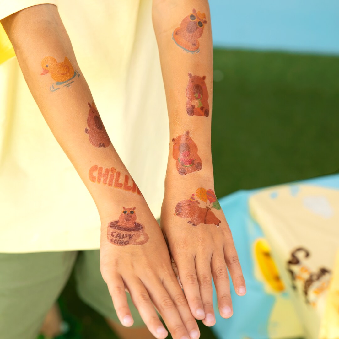 Capybara Tatueringar 18-pack