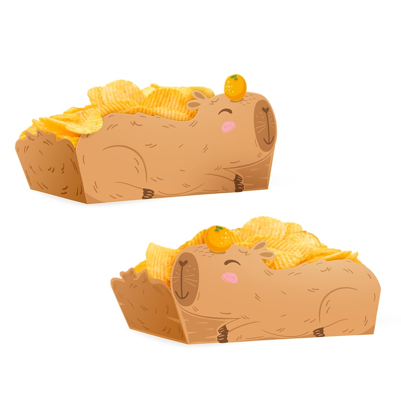 Capybara Snacksboxar 3-pack