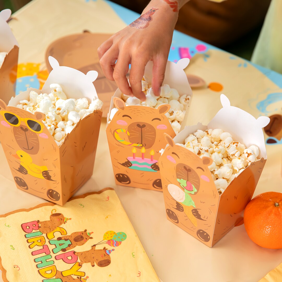 Capybara Popcornboxar 6-pack