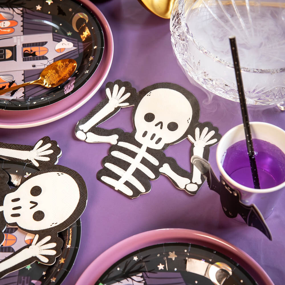 Spooky Friends Servetter Skelett 12-pack
